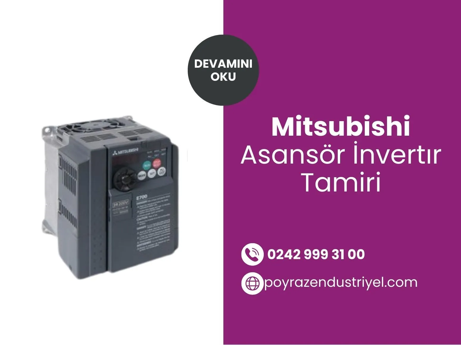Mitsubishi Asansör İnvertır Tamiri